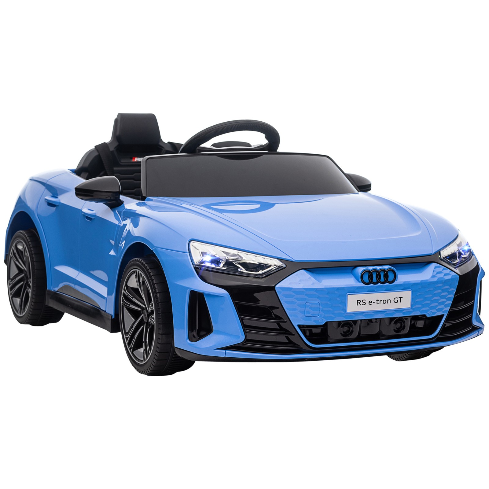 12V Kids Electric Ride On Car, Licensed Audi with Remote, Blue
