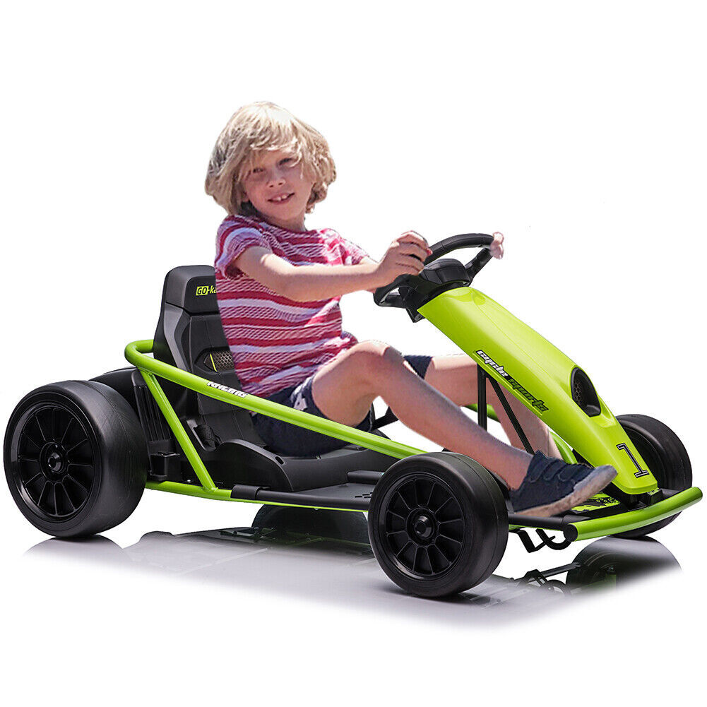 24V 9Ah Ride on Go Kart for Kids 8MPH High Speed Drifting Toys for 8-12 Years