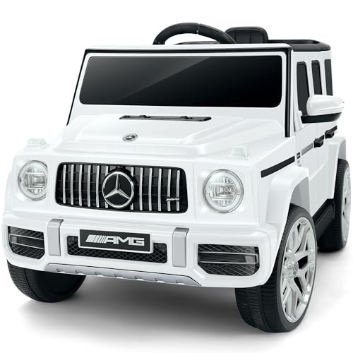 Licensed Mercedes-Benz AMG G63 Ride on Toys,Electric Car for Kids White