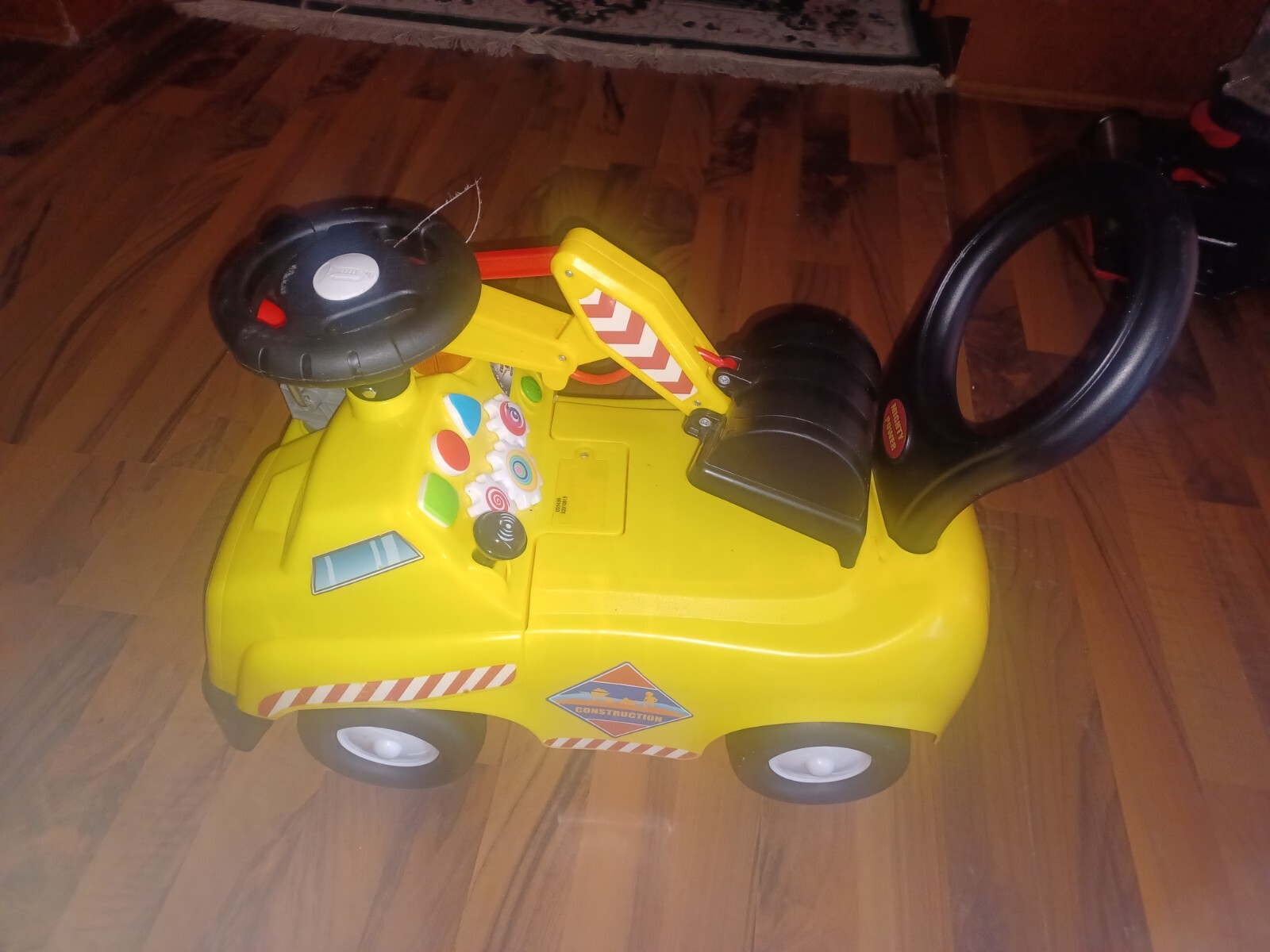 Kiddieland Construction Deluxe Lights and Sounds Activity Ride-On 1-3 Years NEW