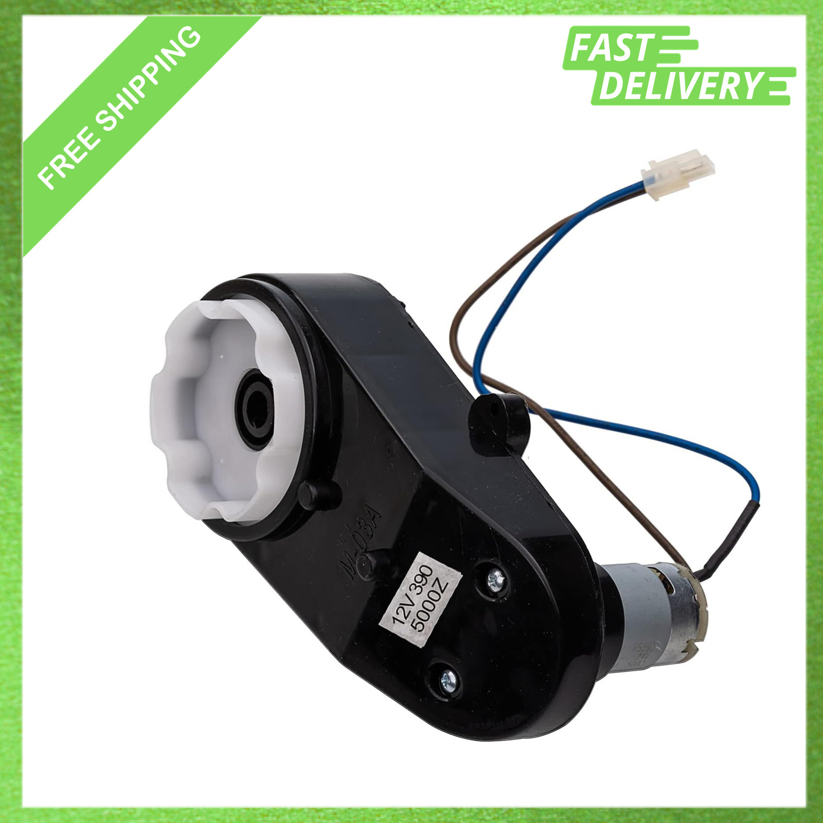 Steering Gearbox RS390 12V 0.39 Inch Aperture Low Speed Replacement Part for