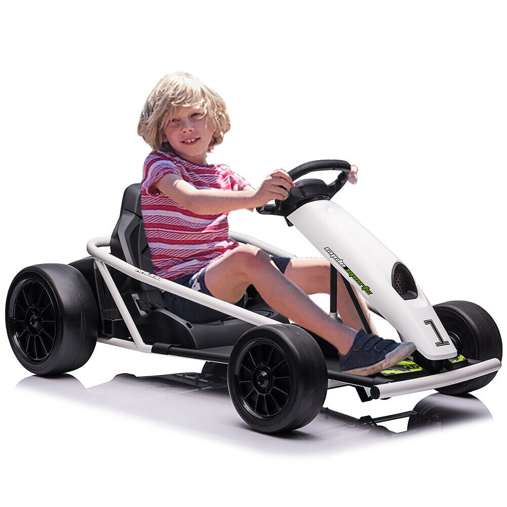 24V 9Ah Ride on Go Kart for Kids 8MPH High Speed Drifting Toys for 8-12 Years