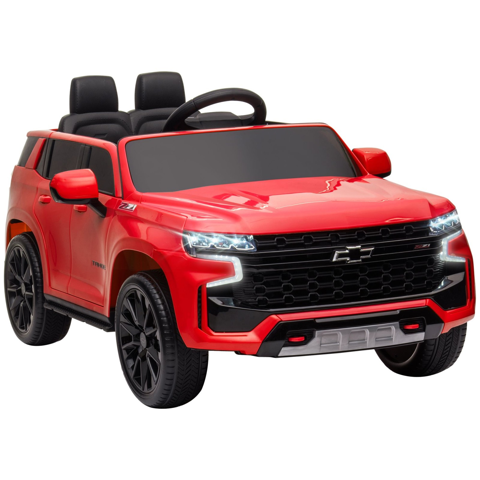 Single Seat Kids Car 12V, Remote Direction Control, 49.2ft Range Red