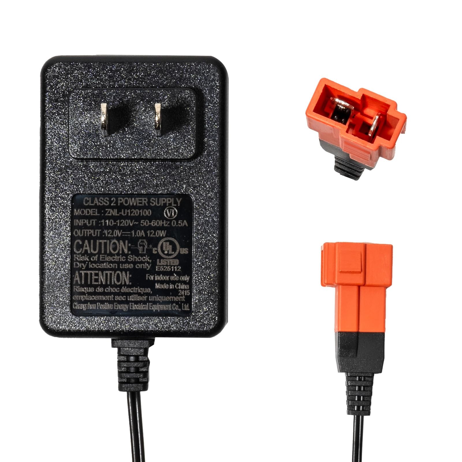 12 Volt Battery Charger for Ride On Toys and Wire 12V Kids black