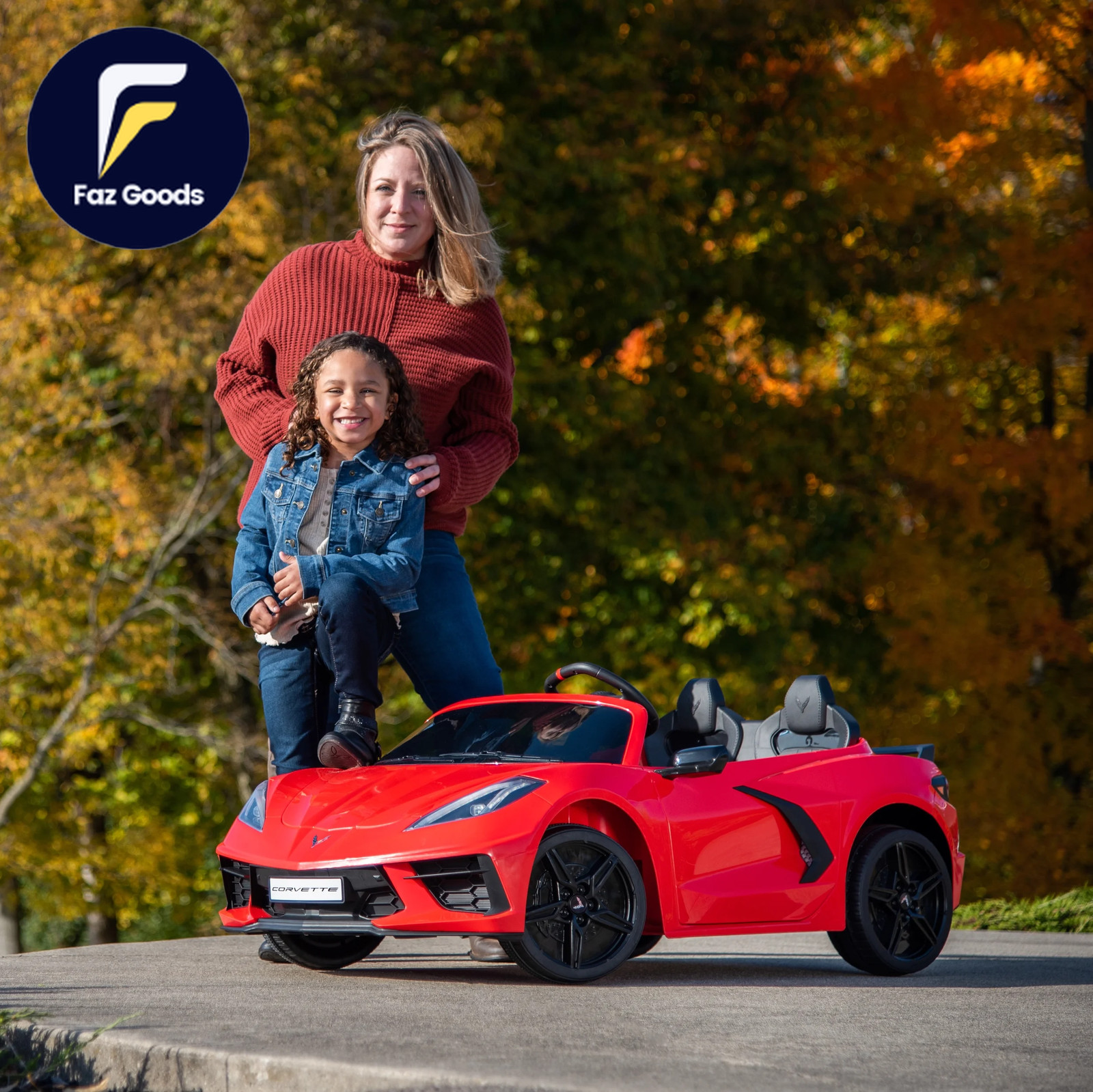 12V Corvette Stingray Battery Powered Ride-On Car Children Ages 3+ Sounds