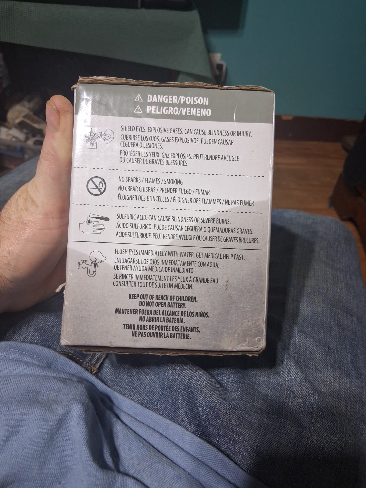Fisher Price 00801-0638 Power Wheels Grey 12 Volt Rechargeable Battery Genuine
