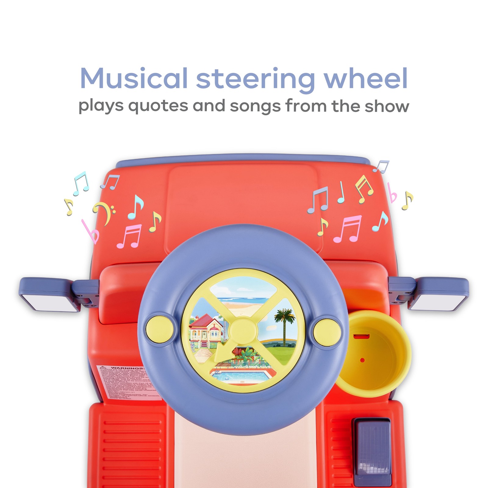 6V Battery Powered Ride on Car with Sounds, Kids Ages 2+