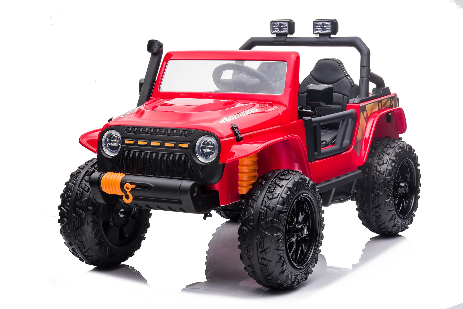 24V Ride on Car Truck for Kids Toy Car with Remote Control, Music, LED Lights