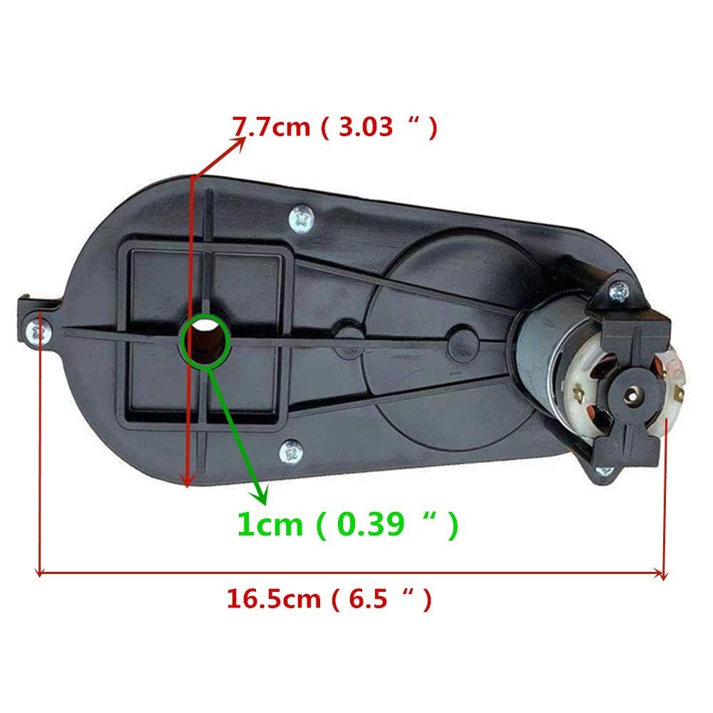 12V390 20000RPM Gearbox with DC Motor, RS390 12V Motor with Gear for Ride-Ons…