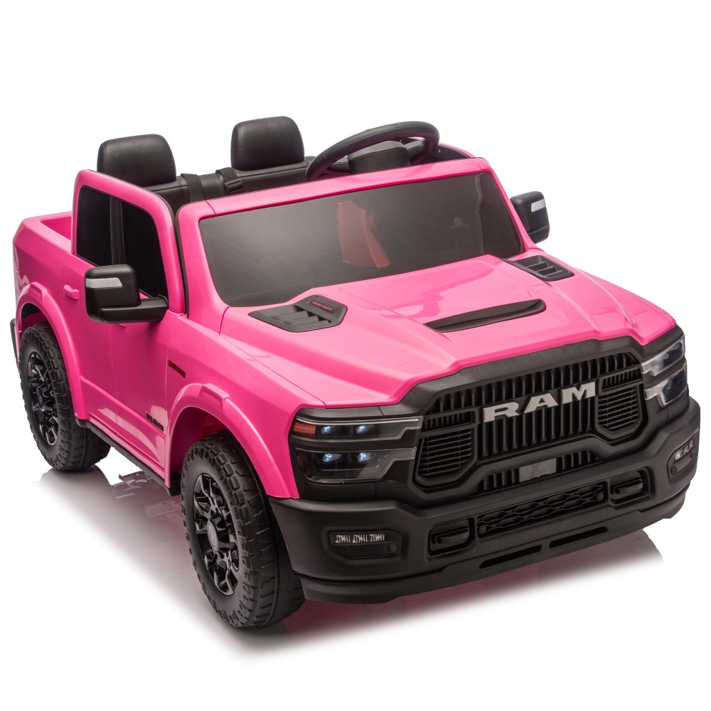 Official Licensed Dodge RAM Ride On Truck with Bluetooth Music USB Port Storage