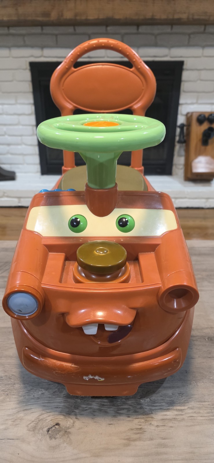Kiddieland Disney Pixar Cars Tow Mater Activity Ride On Lights Speech & Motion