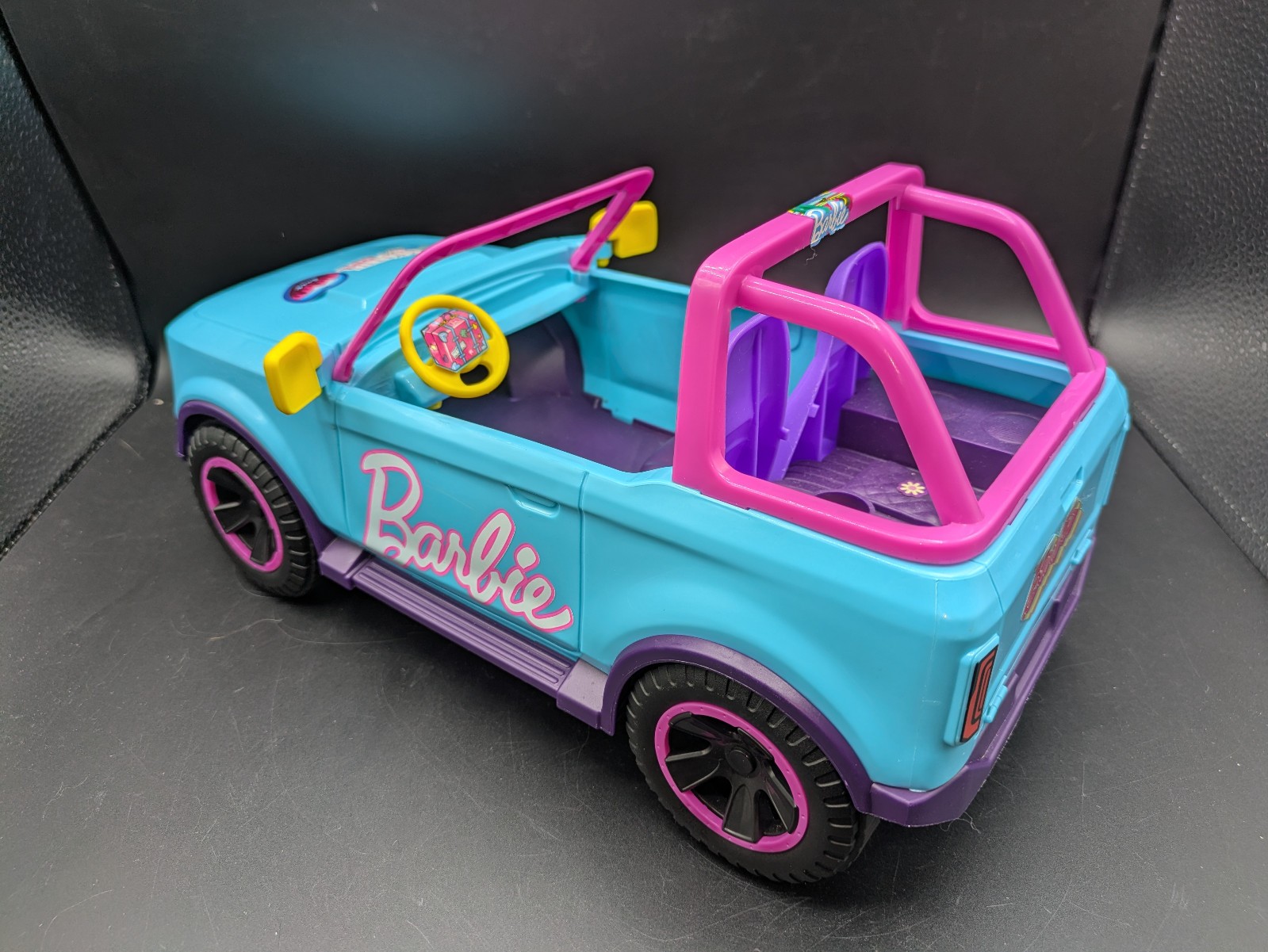 Barbie RC SUV Hot Wheels Remote Control Vehicle Blue Purple Pink (missed remote)