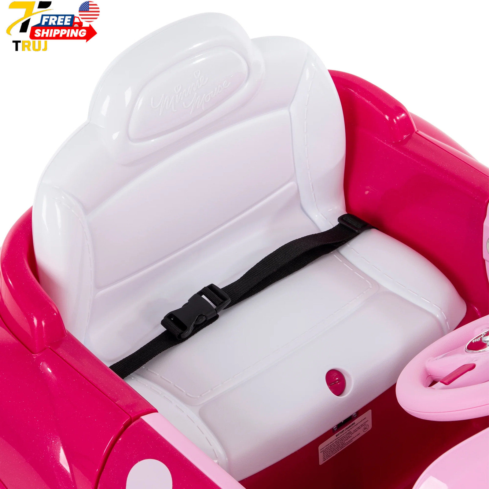 Minnie Mouse Convertible Car 6 Volts Electric Ride-on For Children Ages 3+ Years