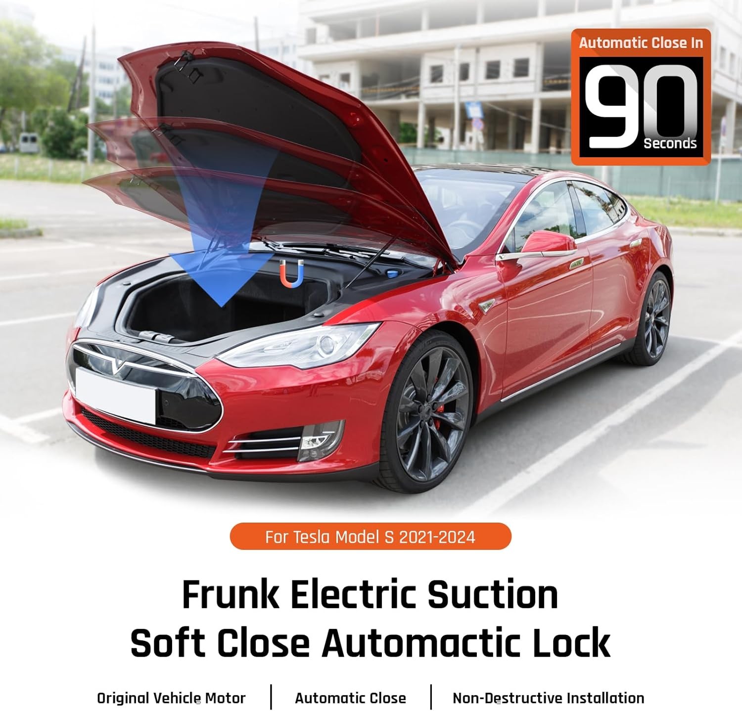 Electric Power Frunk Closer for Tesla Model Y 2021 2022 2023 2024 – Automatic…