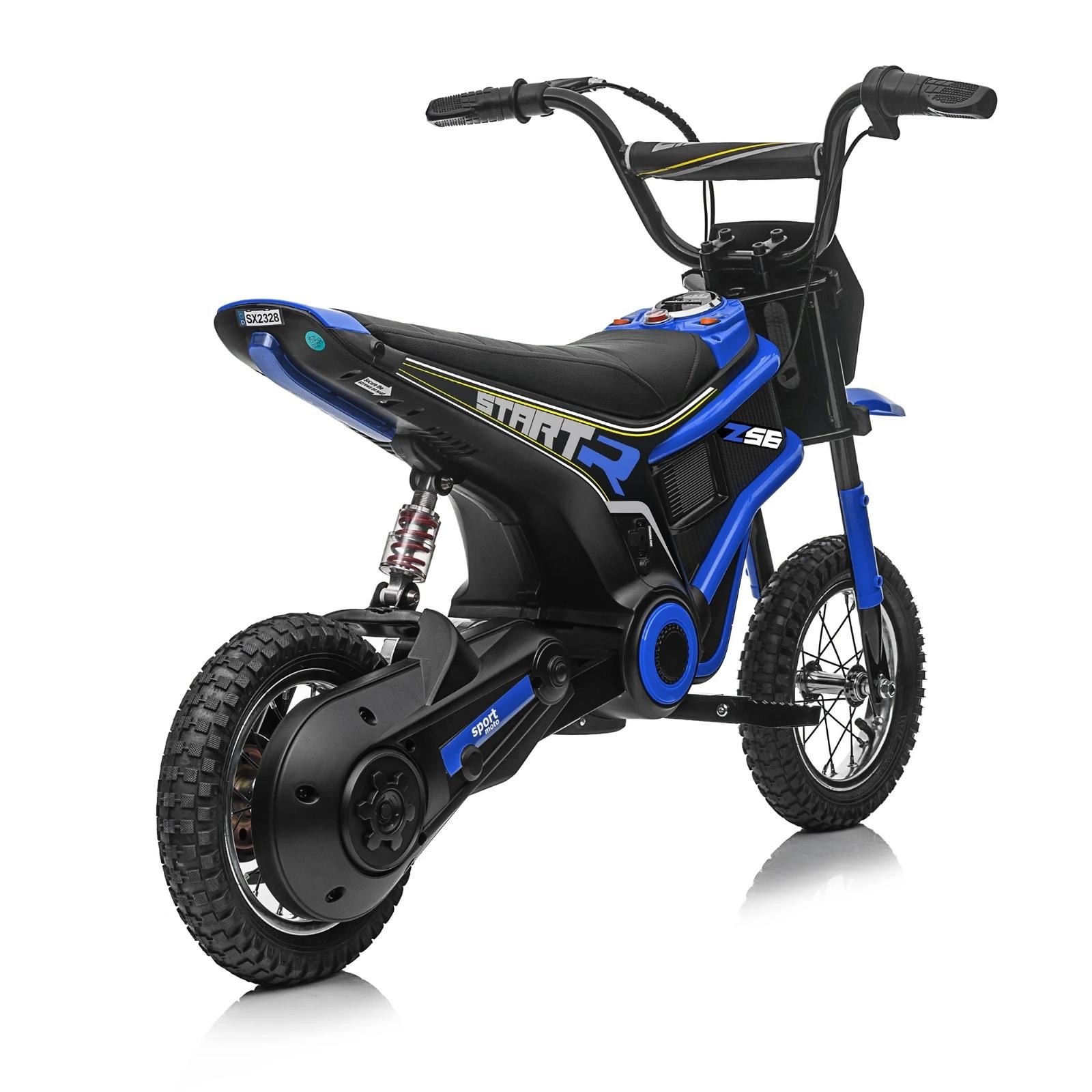 24V Ride-On Off Road Dirt Bike Electric Motorcycle 2 Speed 350W For Kids 13+