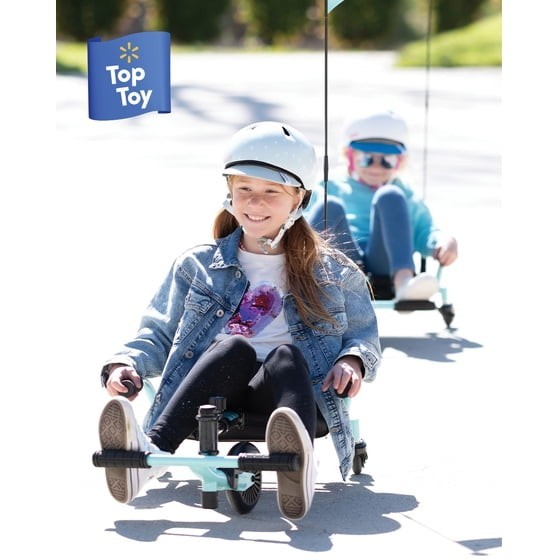 Crazy Cart Shuffle by Razor, Kid-Powered Drifting Go-Kart, Ride-on for Ages 4+