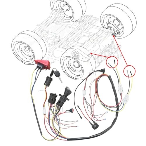 6V 12V 24V DIY Wire Harness Electric Conversion Kit for Kid’s Ride On Toys