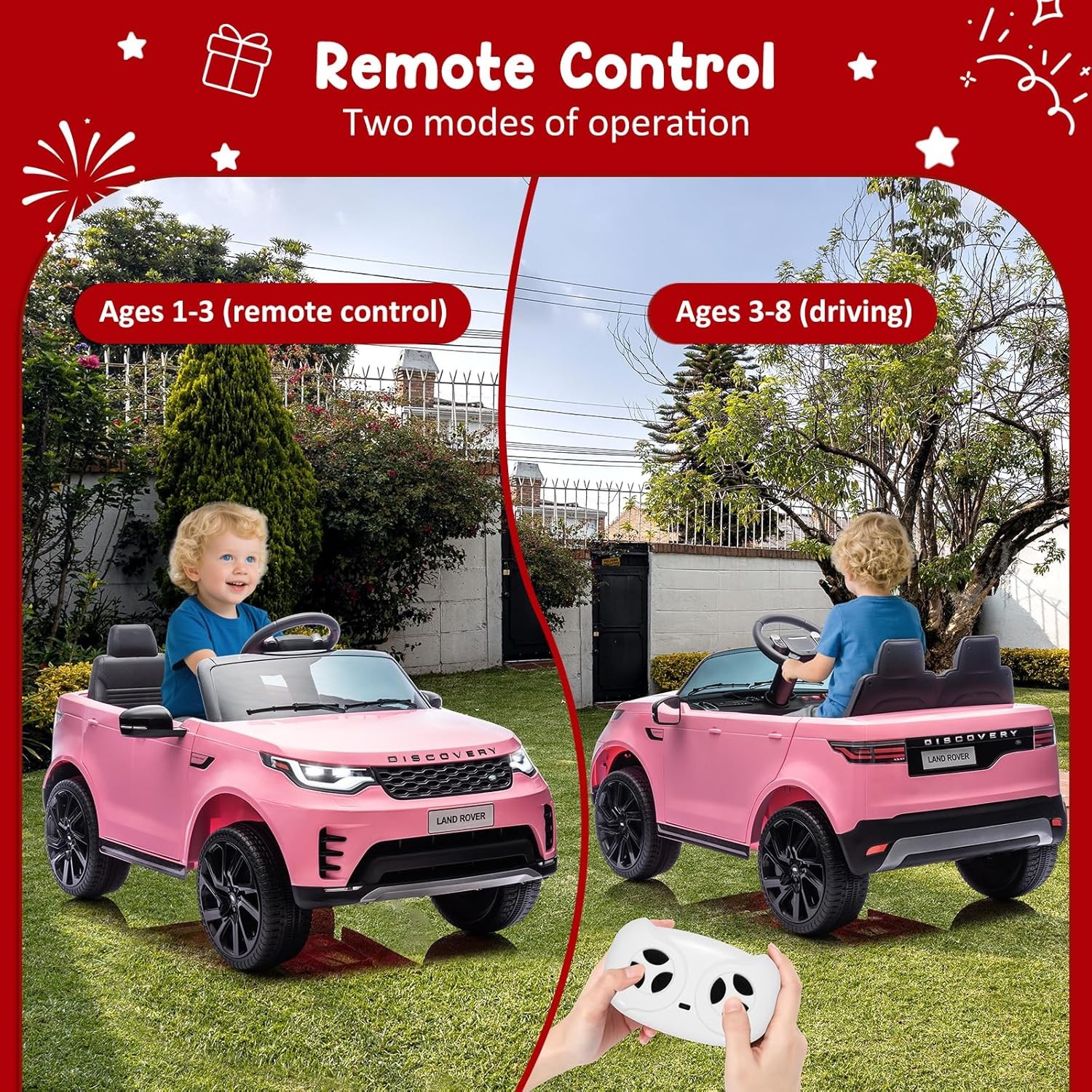 12V Land Rover Licensed Electric Car for Kids Parental Remote Fun Outdoor Toy