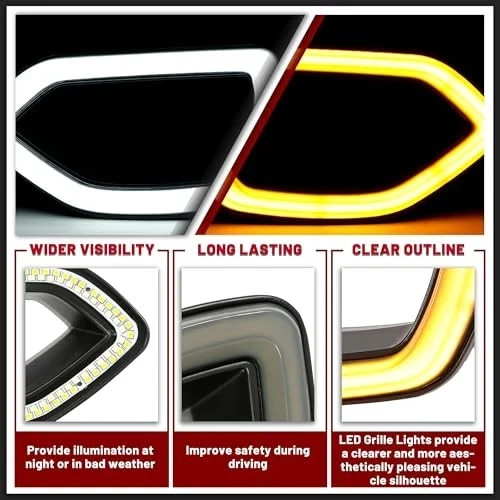 LED Grille Lights for Dodge Charger SRT/Scat Pack 2015-2022
