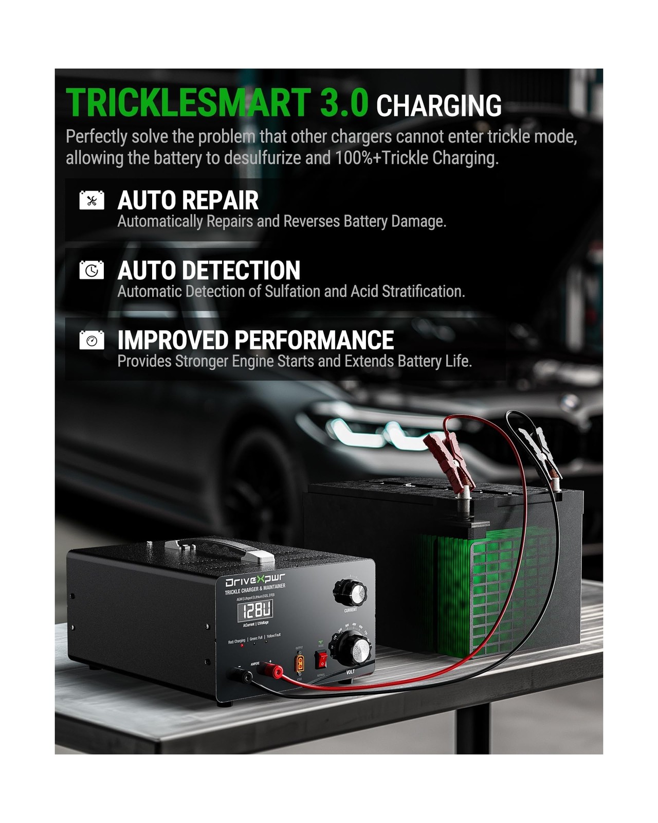 Adjustable Battery Charger 6V 8V 12V 24V 36V 48V 60V 72V 84V 96V,18A Automati…