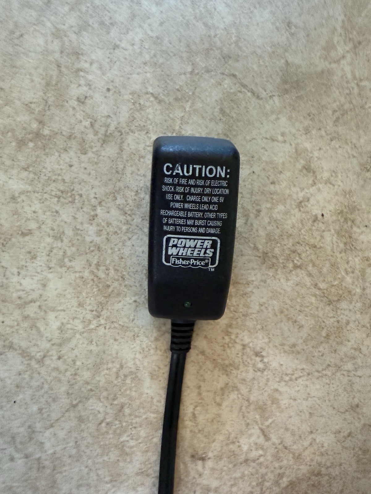 POWER WHEELS by Fisher Price Original 6 Volt Plug In Switch Charger 6V
