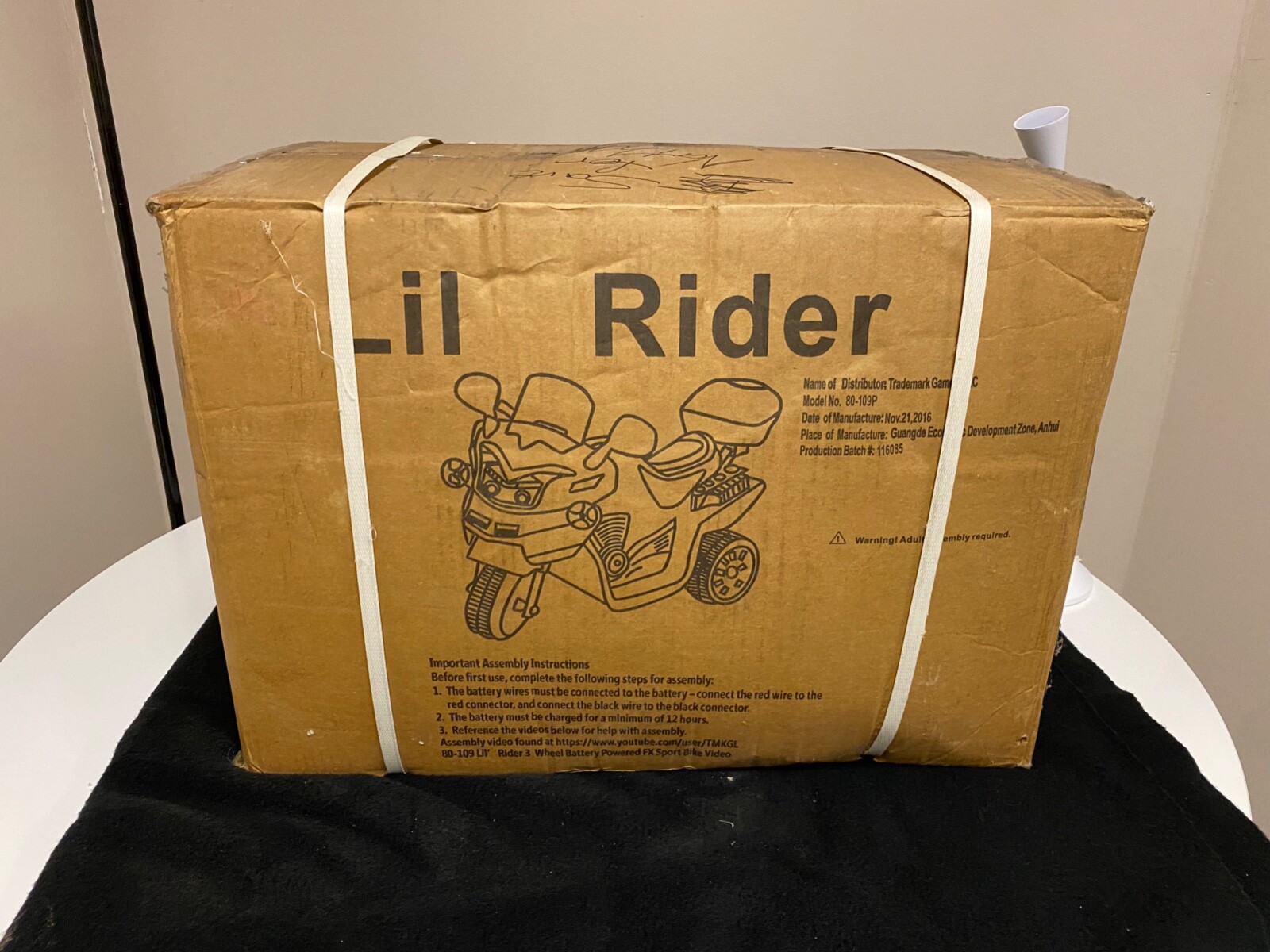 New Lil Rider 80-109P 3 Wheel Ride on