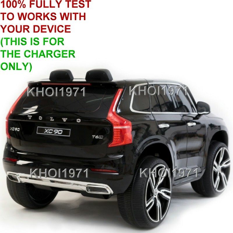 WALL charger AC adapter for National Products Kid Motorz Volvo XC90 ride on 12V