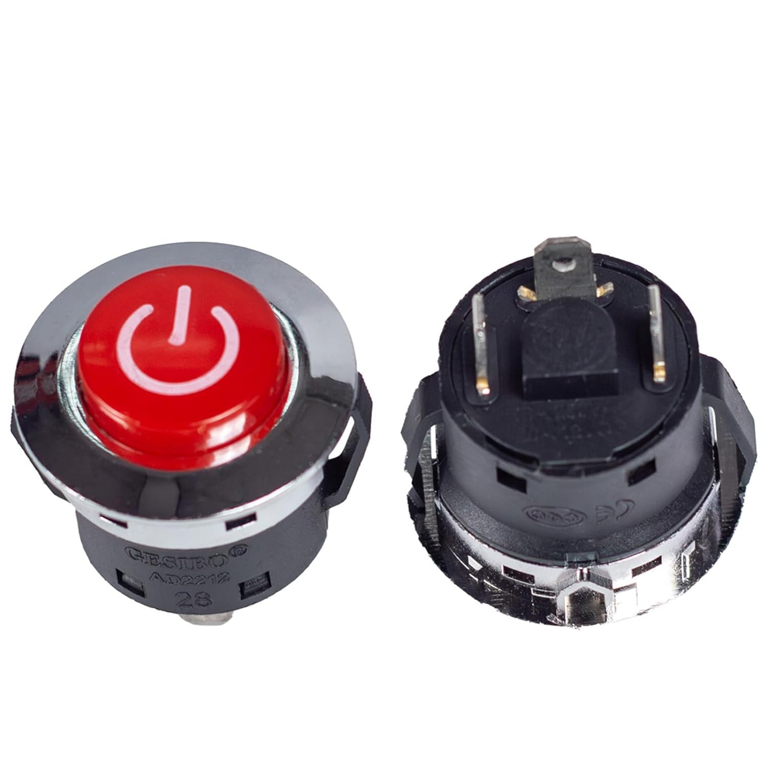 Red round Power Button for Ride on Car the Power Switch Button Start Switch for