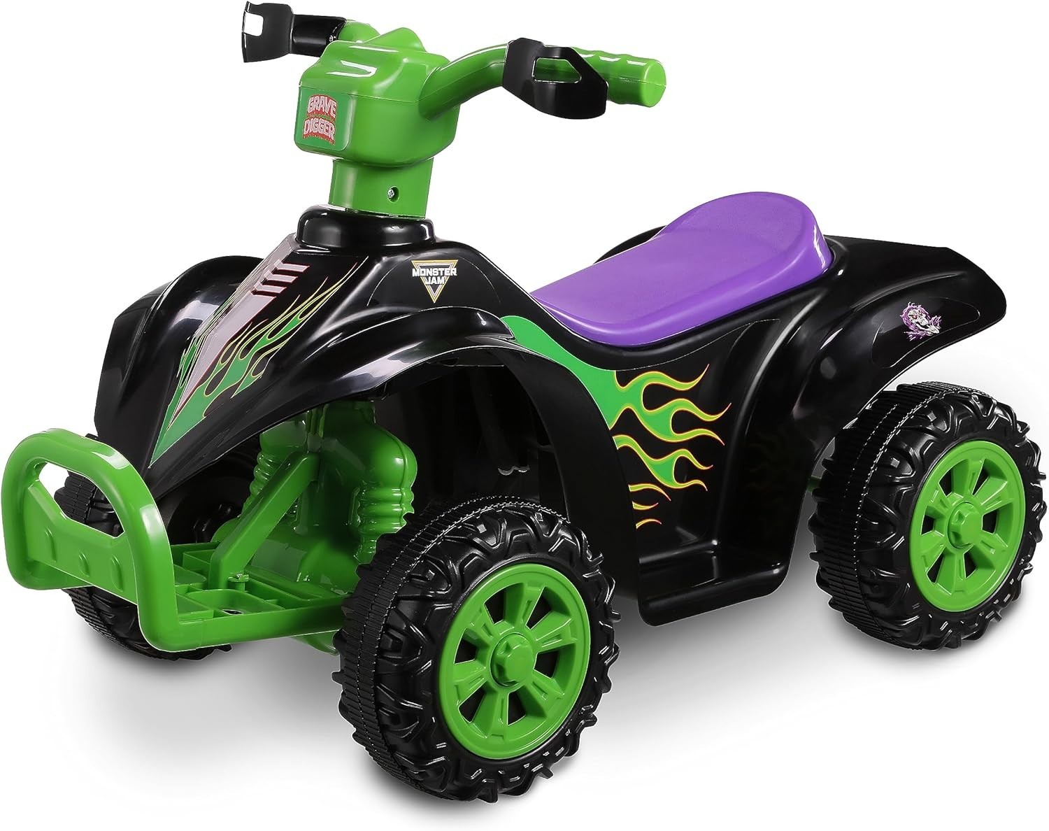 Monster Jam 6V ATV Quad for Kids – Powerful and Safe Ride-On Toy with Recharg…