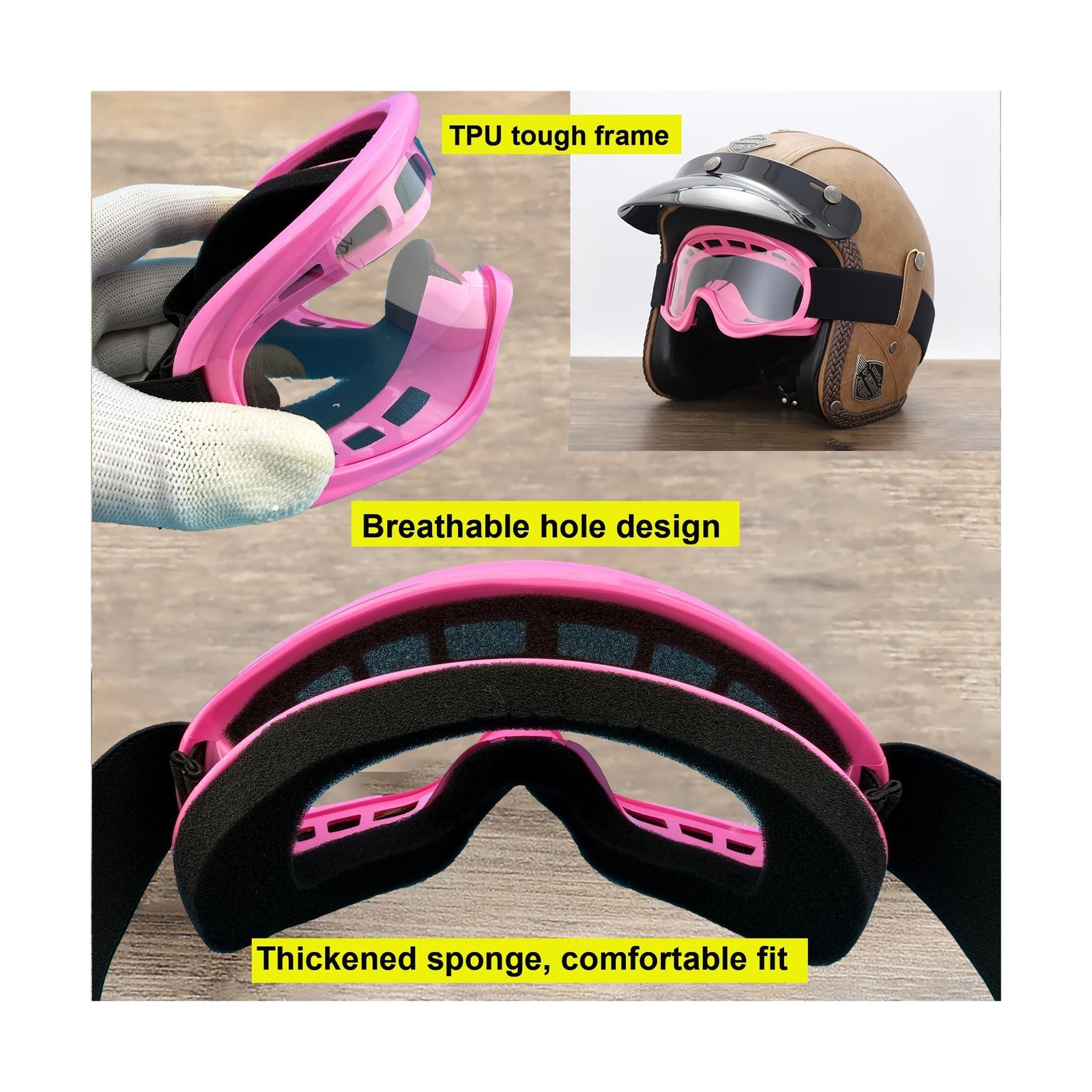 LJDJ Kids Dirt Bike Goggles ATV Motorcycle Off-Road Riding Motocross Glasses …