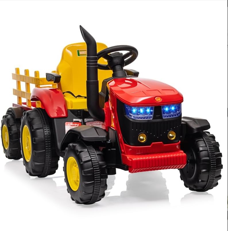 Electric Kids Tractor Ride-on Toy,Children’s Battery-Powered Vehicle,12v 7AH