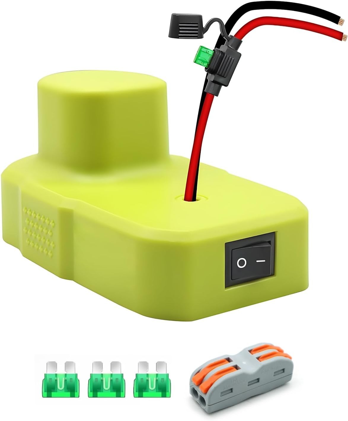 Ryobi 18V Battery Adapter for RC Cars & Robotics – Durable Connector with Fuse