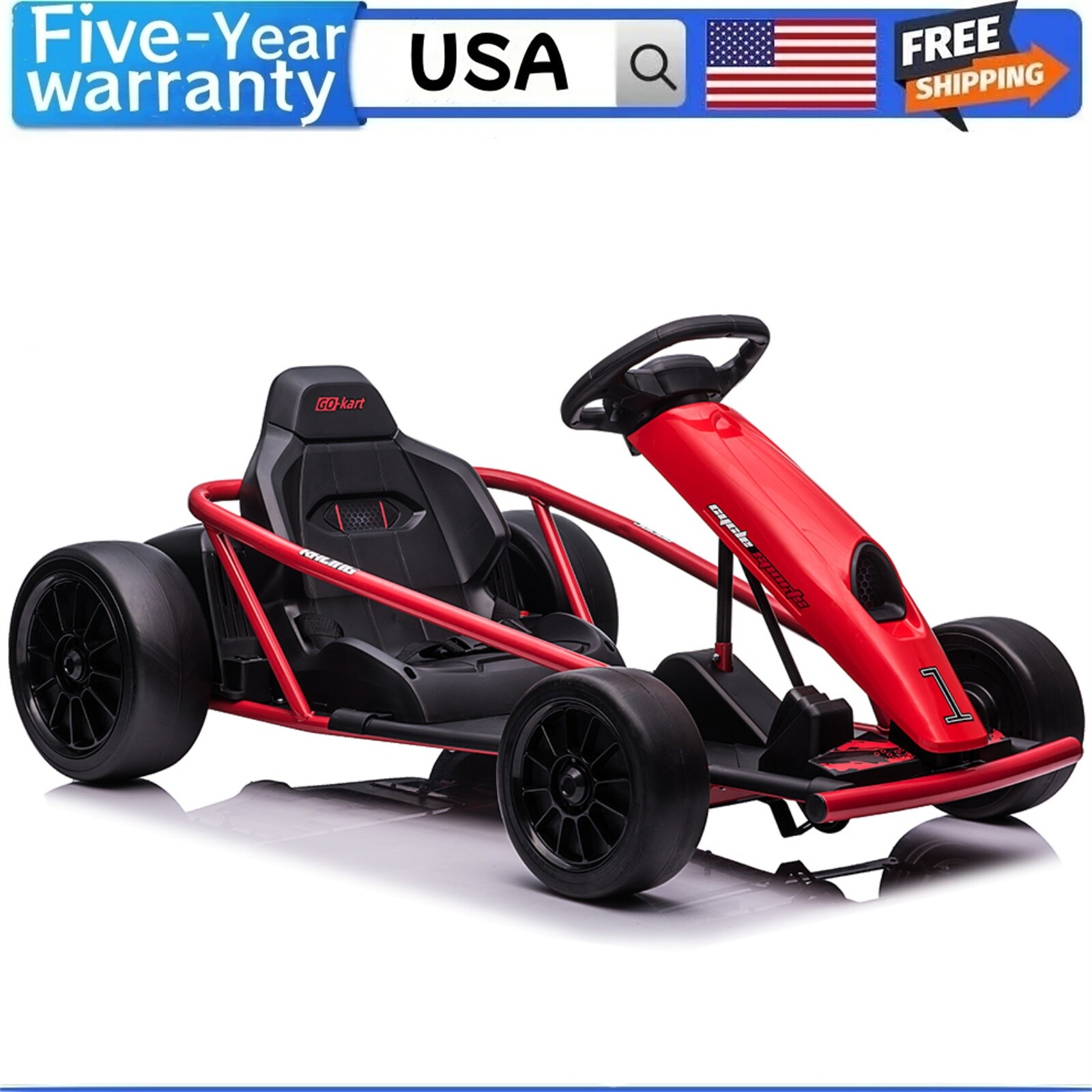 ✅🔥Ride On Toy for Teens 24V Go Kart 9Ah Large Battery 8MPH High Speed Drifting