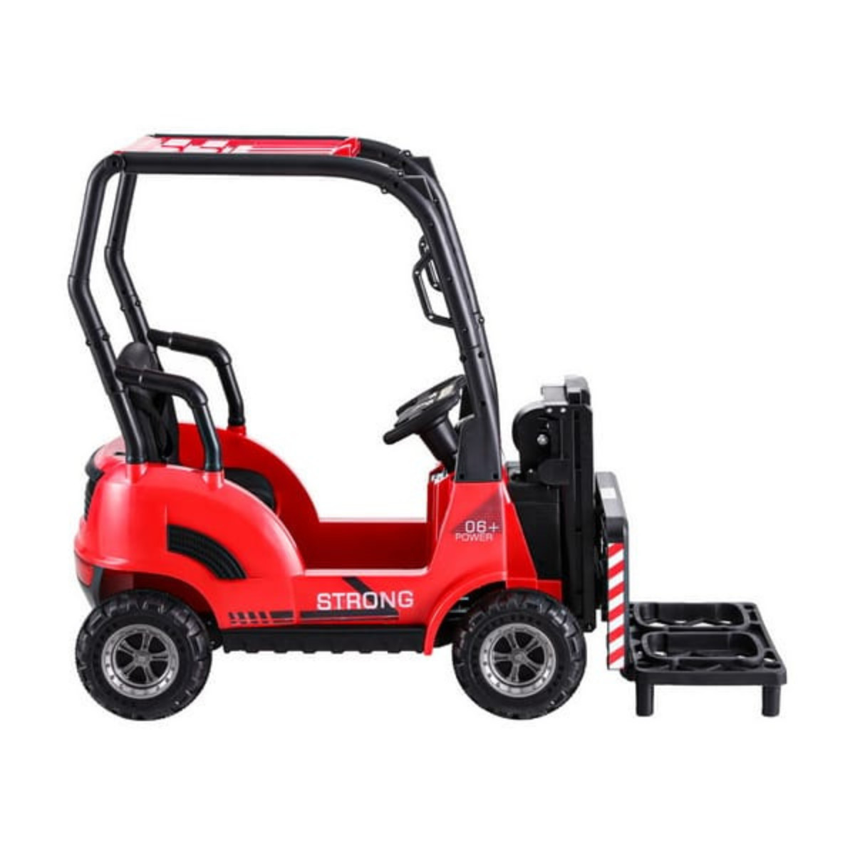 • Rigo Kids Forklift 12V Electric Ride On Loader Car Remote Horn Toy Red