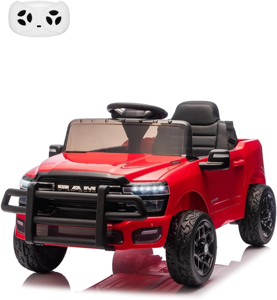 Kids Ride On Cars, Licensed RAM 12V Electric Ride On Truck Car w/Remote Control