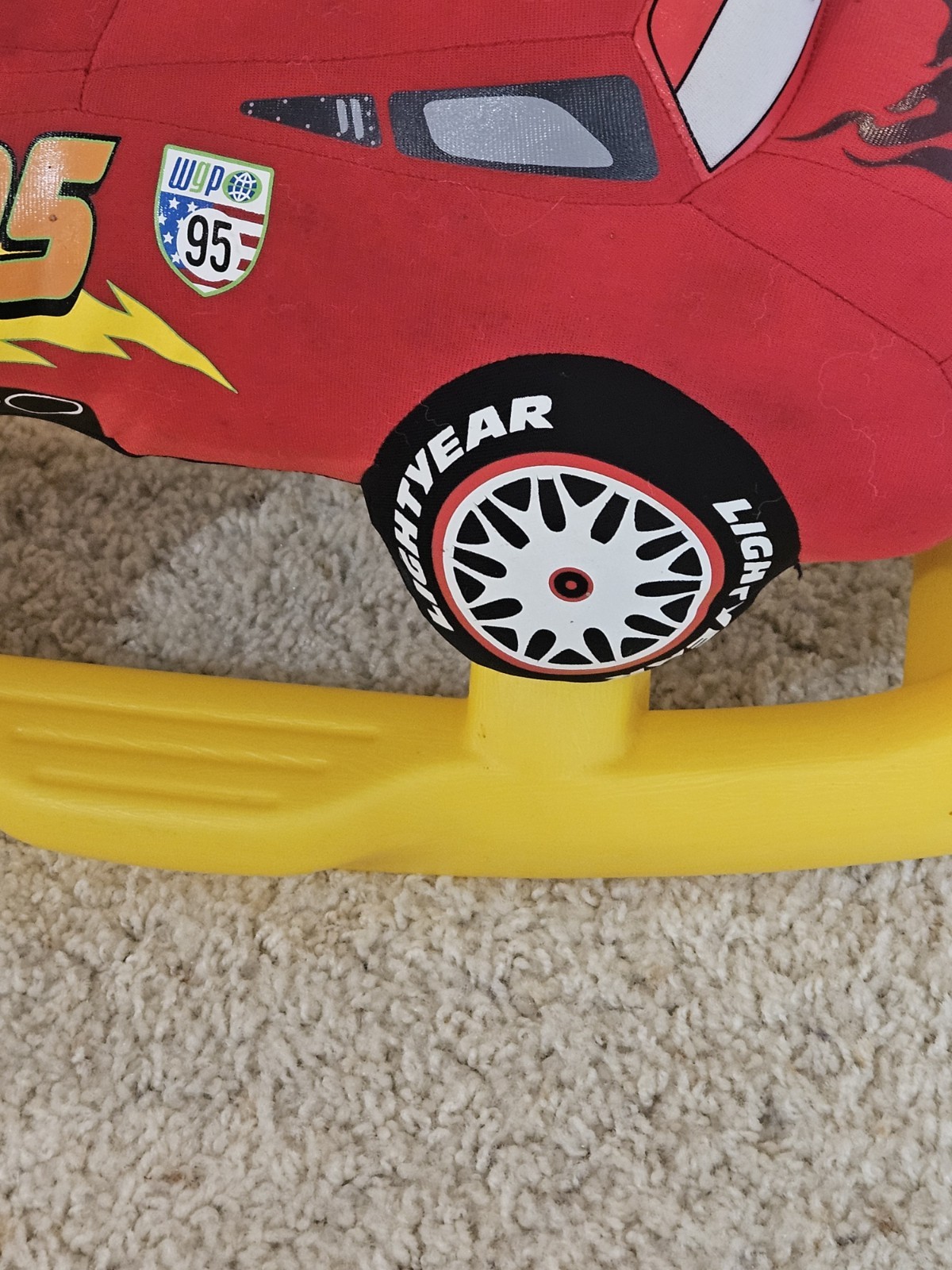 Disney Cars 2 Lightning McQueen Kiddieland Toys Infant Toddler Rocker ride on