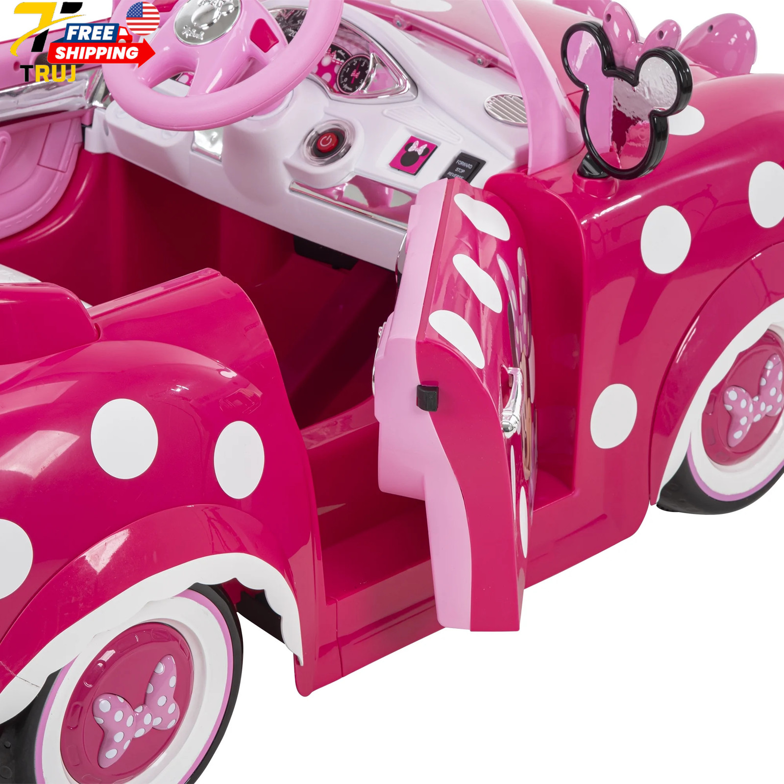 Minnie Mouse Convertible Car 6 Volts Electric Ride-on For Children Ages 3+ Years