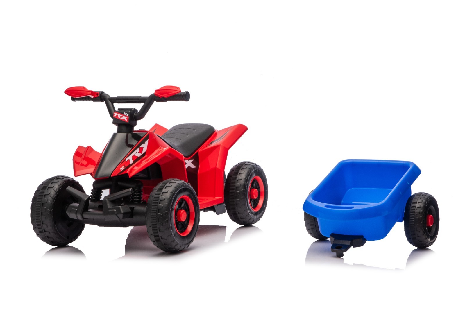 6V Kids Electric Ride on Car ATV Toy Forward Reverse for Kids 3-6 Years Old Red
