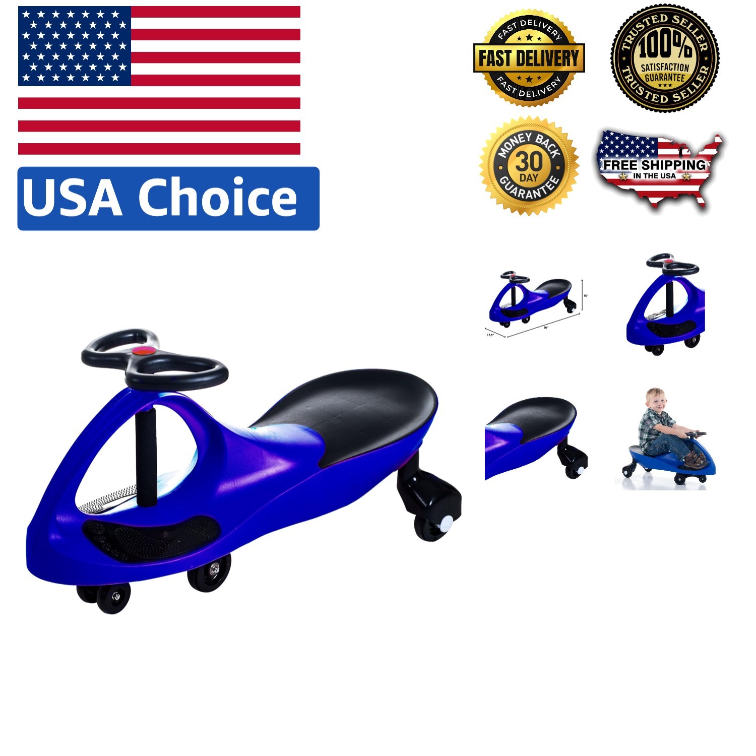 No-Pedal Wiggle Car for Kids – Fun Physical Activity & Motor Skills Development