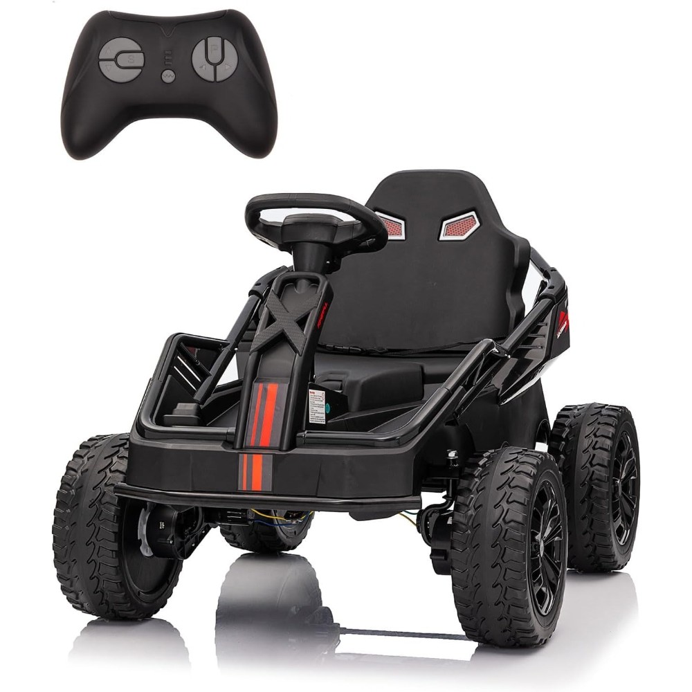 24V 200W 4×4 Ride-On ATV for Big Kids, Adjustable Seat, 4 Shock Absorbers &Music