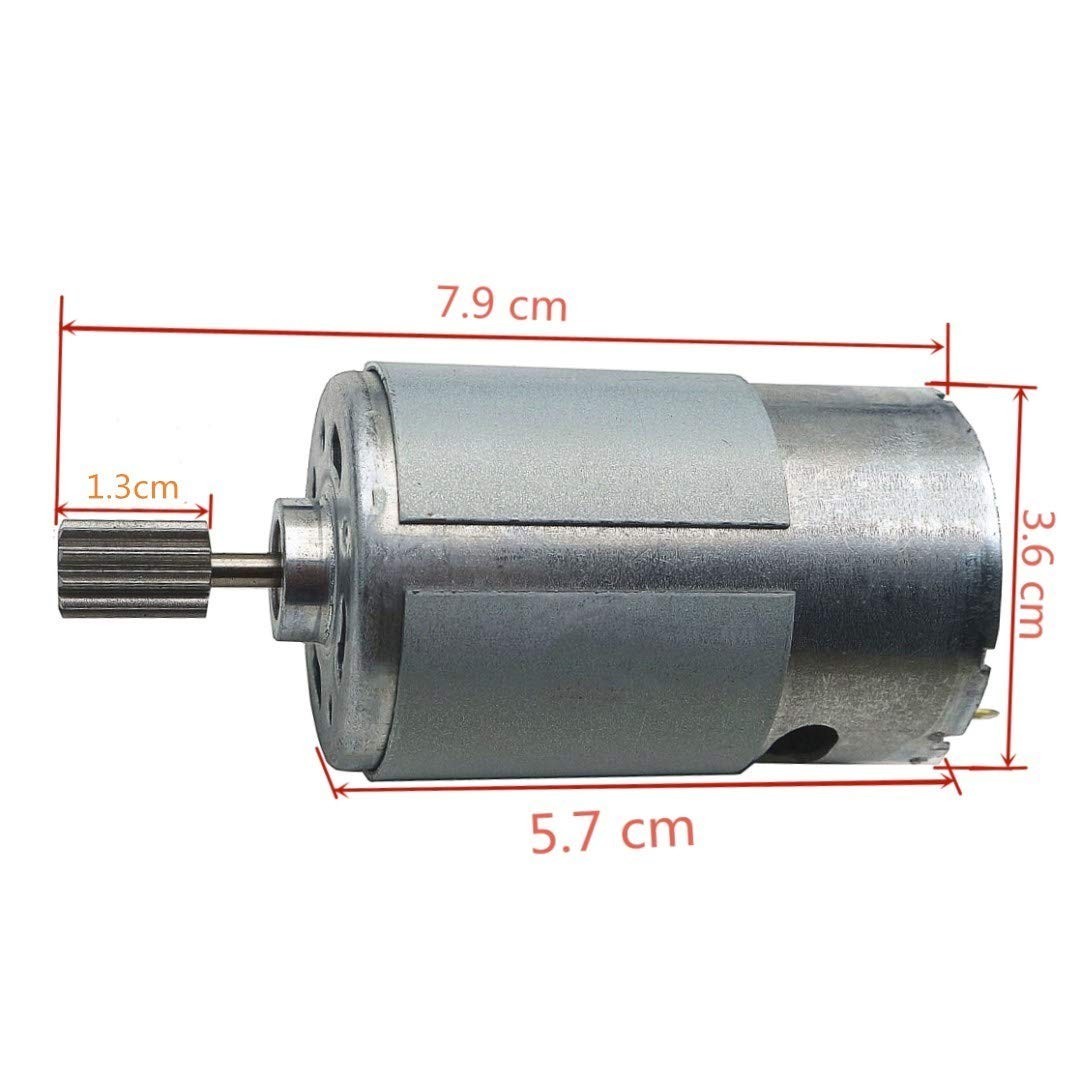 2 Pcs Universal 550 Electric Motor 15000RPM for Kids Ride-On Cars & Toys