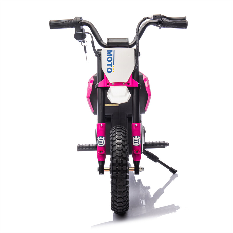 24V Kid Ride On Electric Toy Motocross Motorcycle 200W 3.1-9.32MPH for Aged 5-15