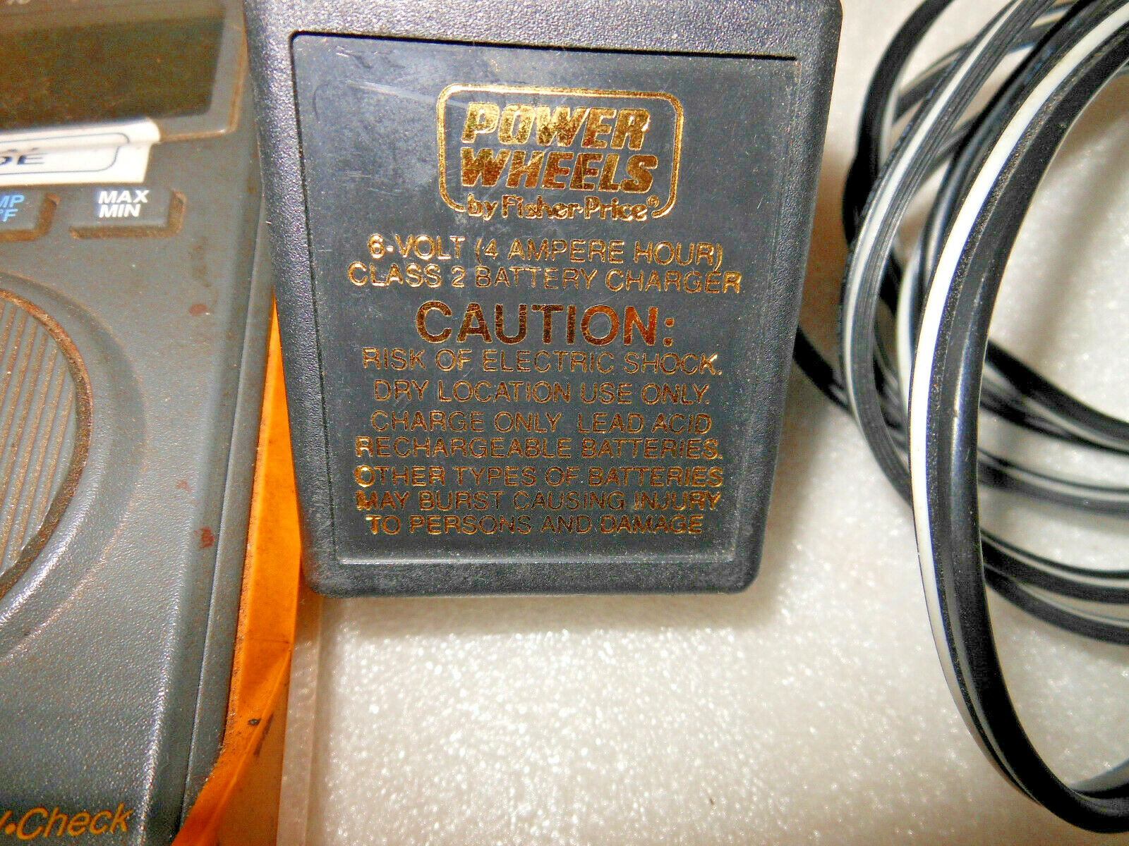 Fisher Price Power Wheels 040135 Adapter Power Supply 00801-0976 6V 400mAh 4Ah
