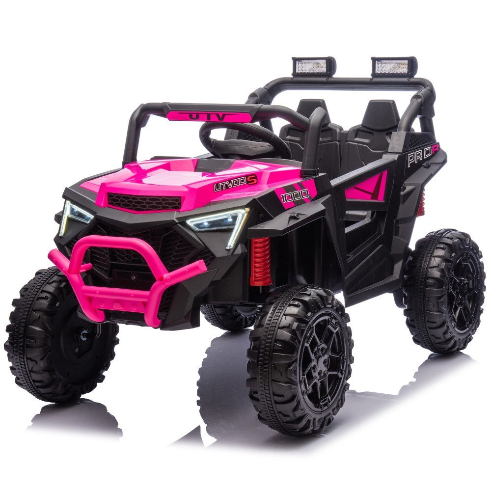 24V Electric Ride on UTV Car Toys 400W Power Wheels for Kids with Remote Control