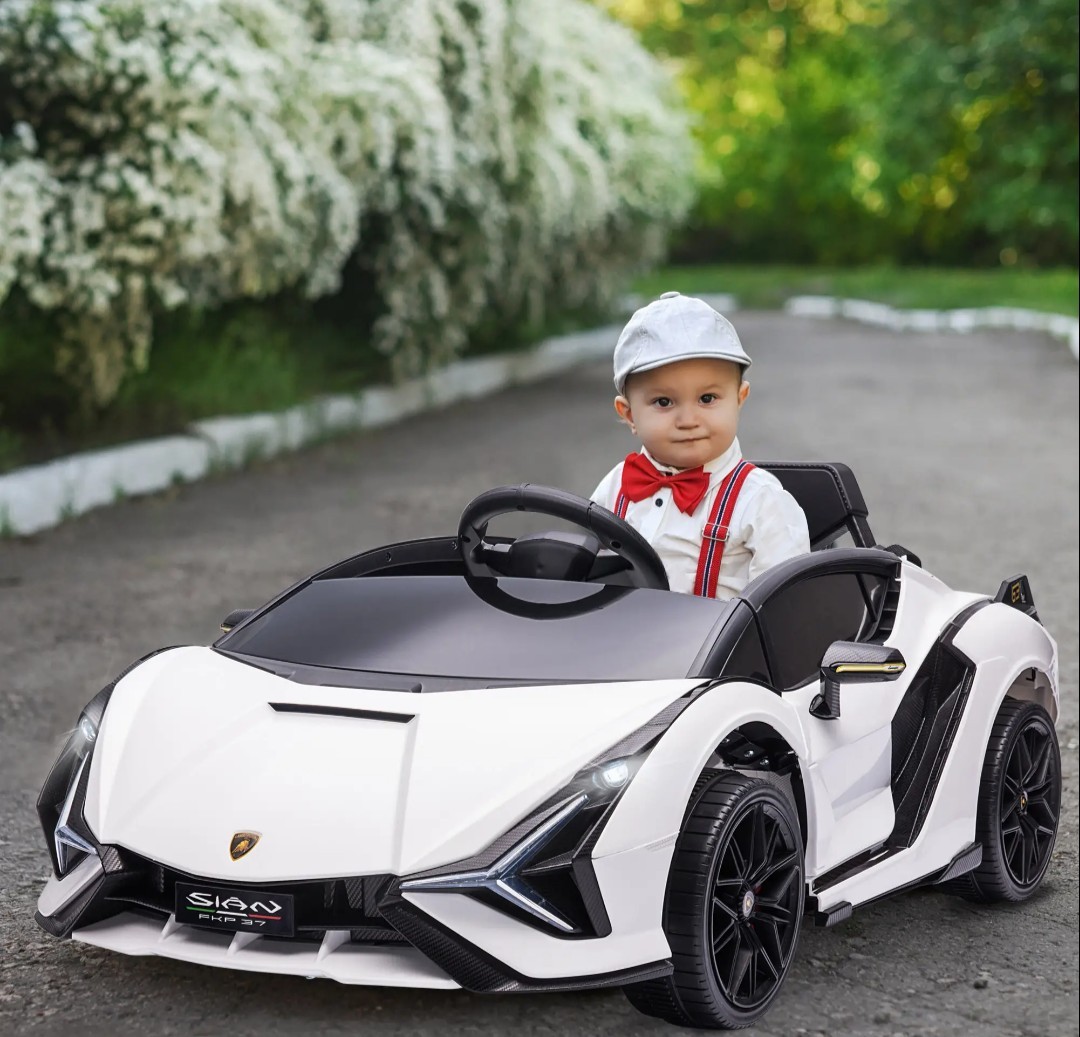 White Lamborghini Ride On Toy