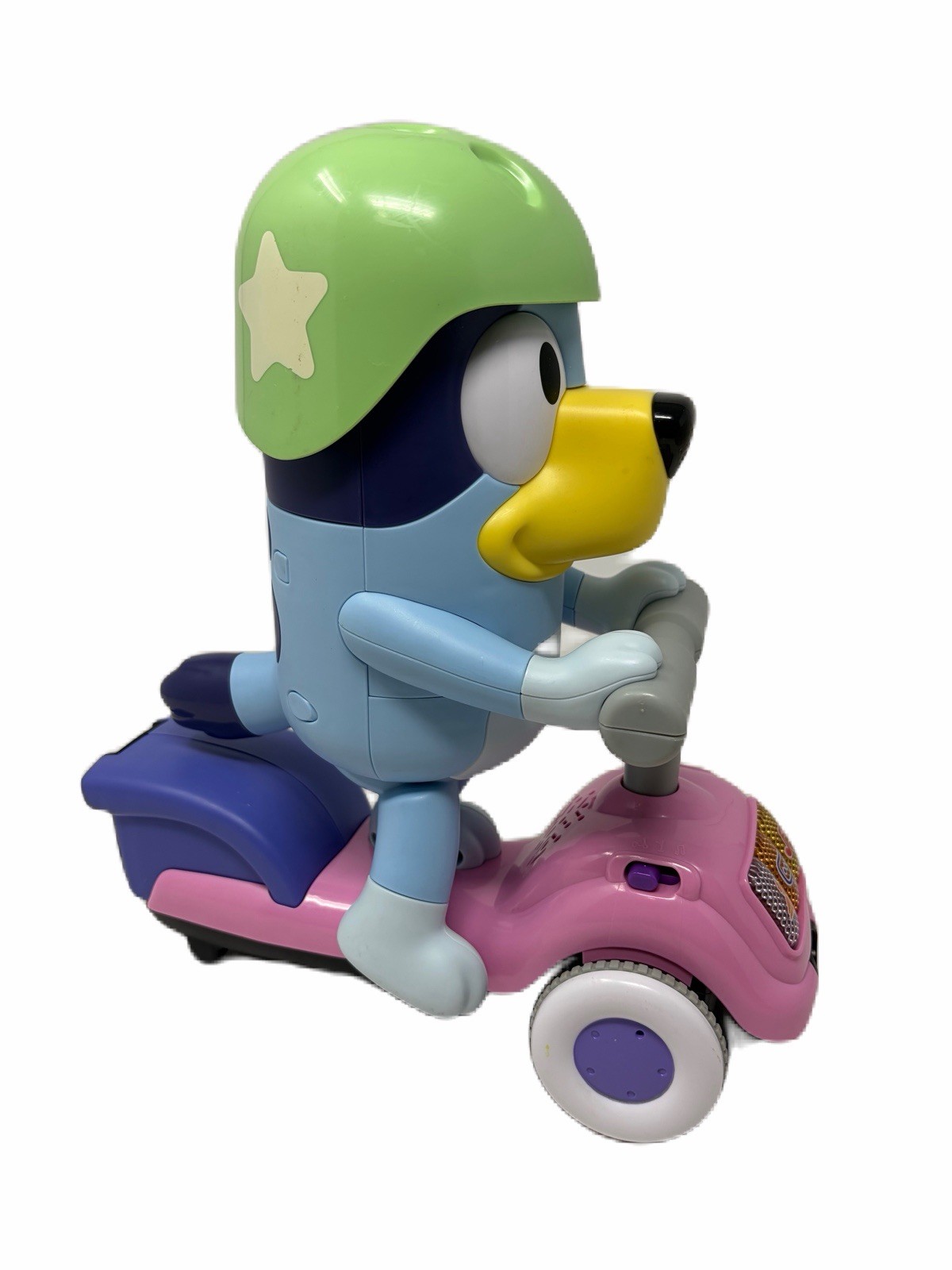 VTech SCOOTER TIME BLUEY DOG interactive toy w/ motion light sound games