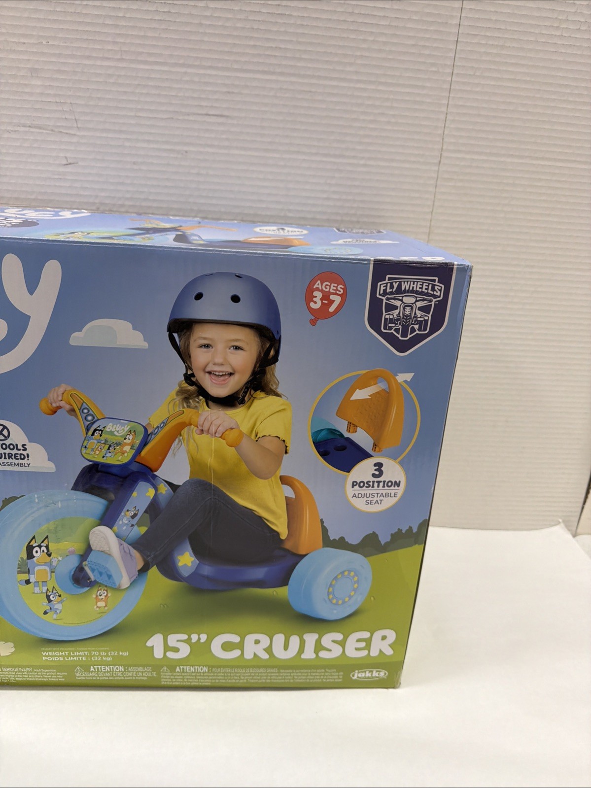 Bluey 15” Fly Wheel No Sound Trike for Kids’