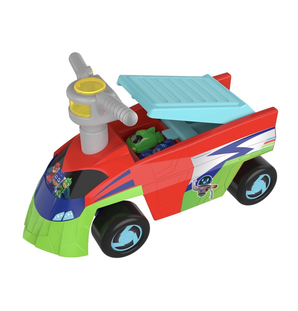 PJ Masks Seeker Ride On with 2 Mini Vehicles and Sounds for Kids 1-3 Years – NEW