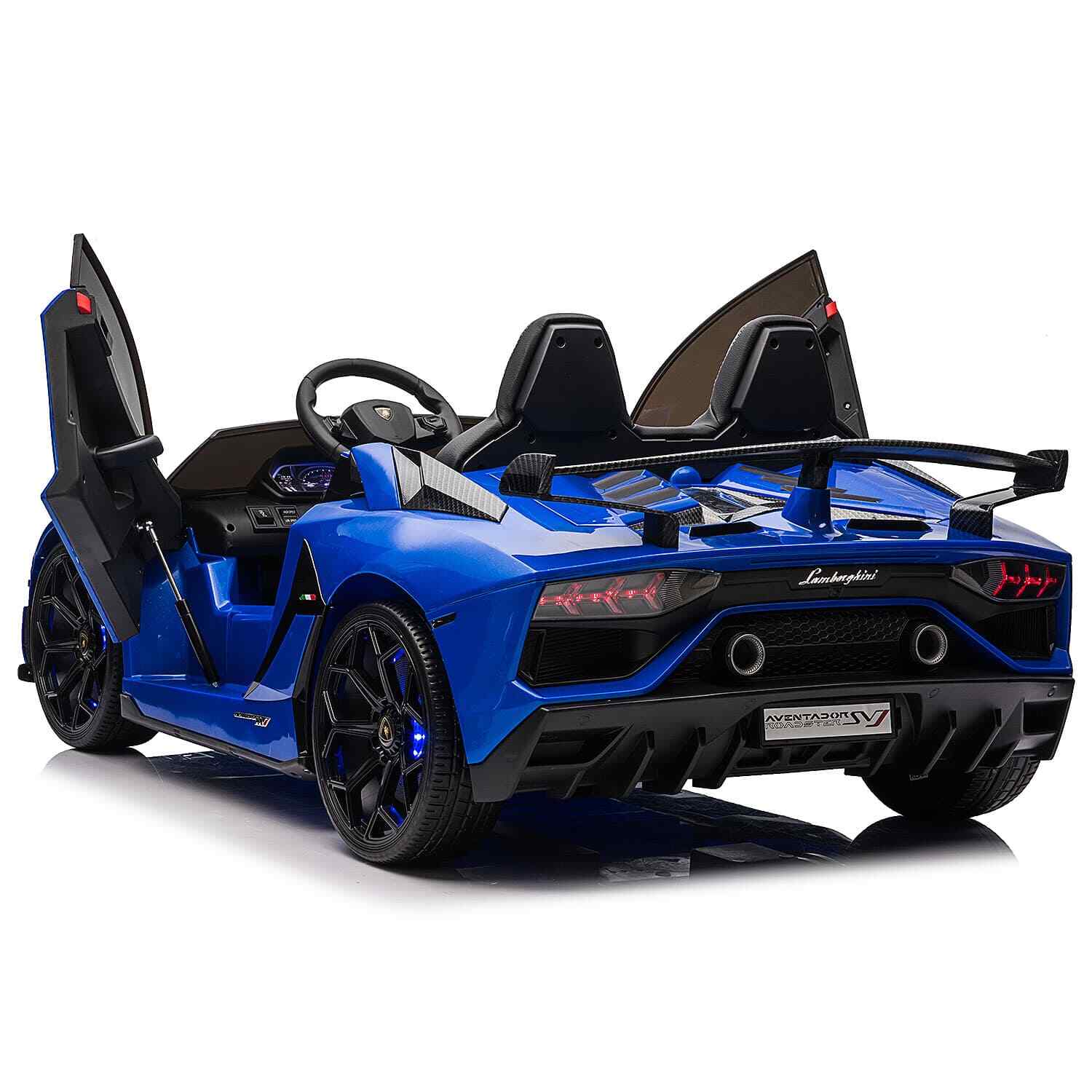 24V 2 SEATS LICENSED LAMBORGHINI AVENTADOR SVJ KIDS RIDE-ON SPORTS CAR,LIGHTS+RC