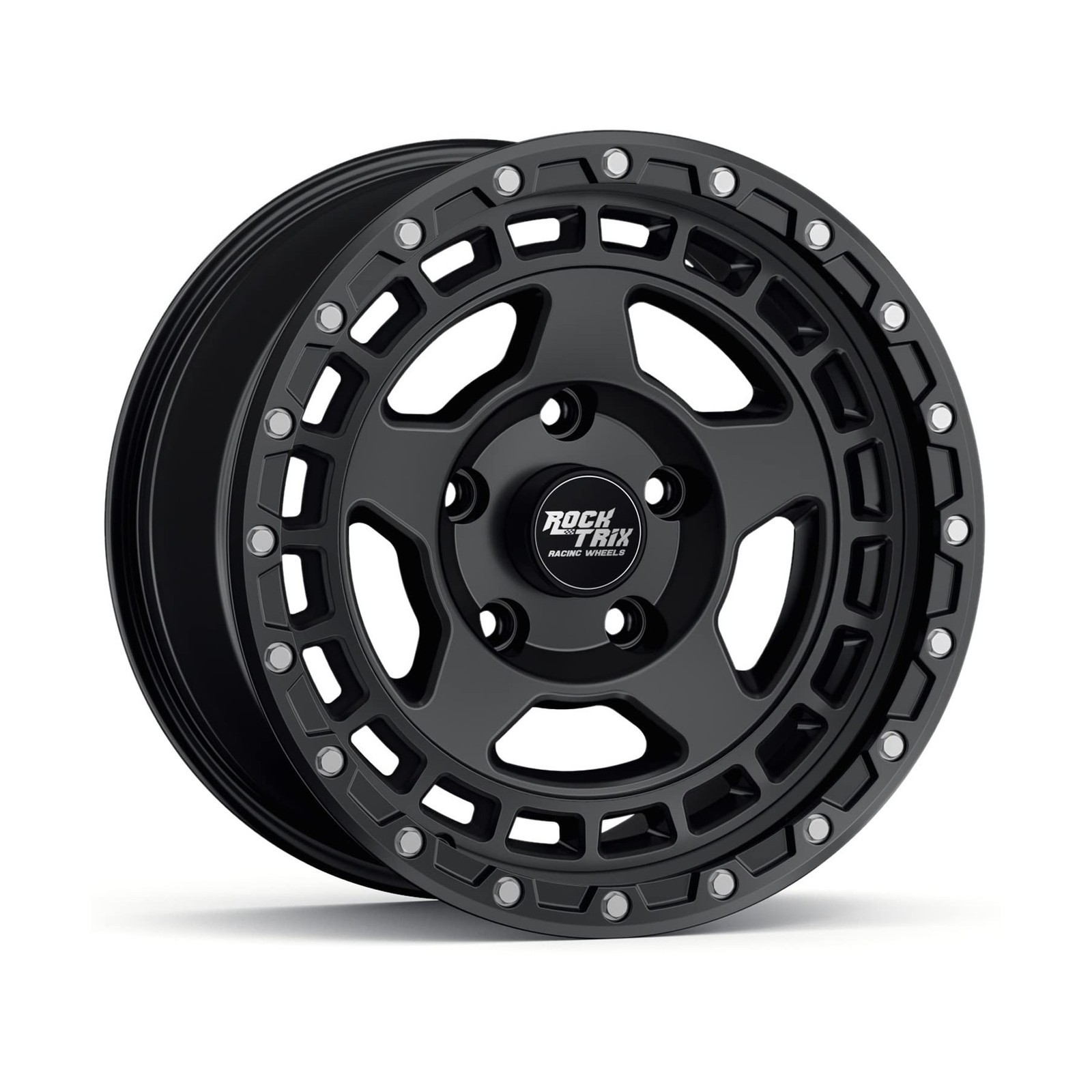17in Wheel Fit For Jeep Wrangler JK JL, 17×9 5×5, +12mm Offset, Black